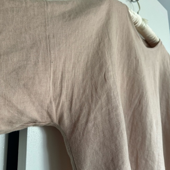 Like new Eli & Barry Puff Top 01 100% linen natural fibers balloon sleeve M L XL - Picture 6 of 15